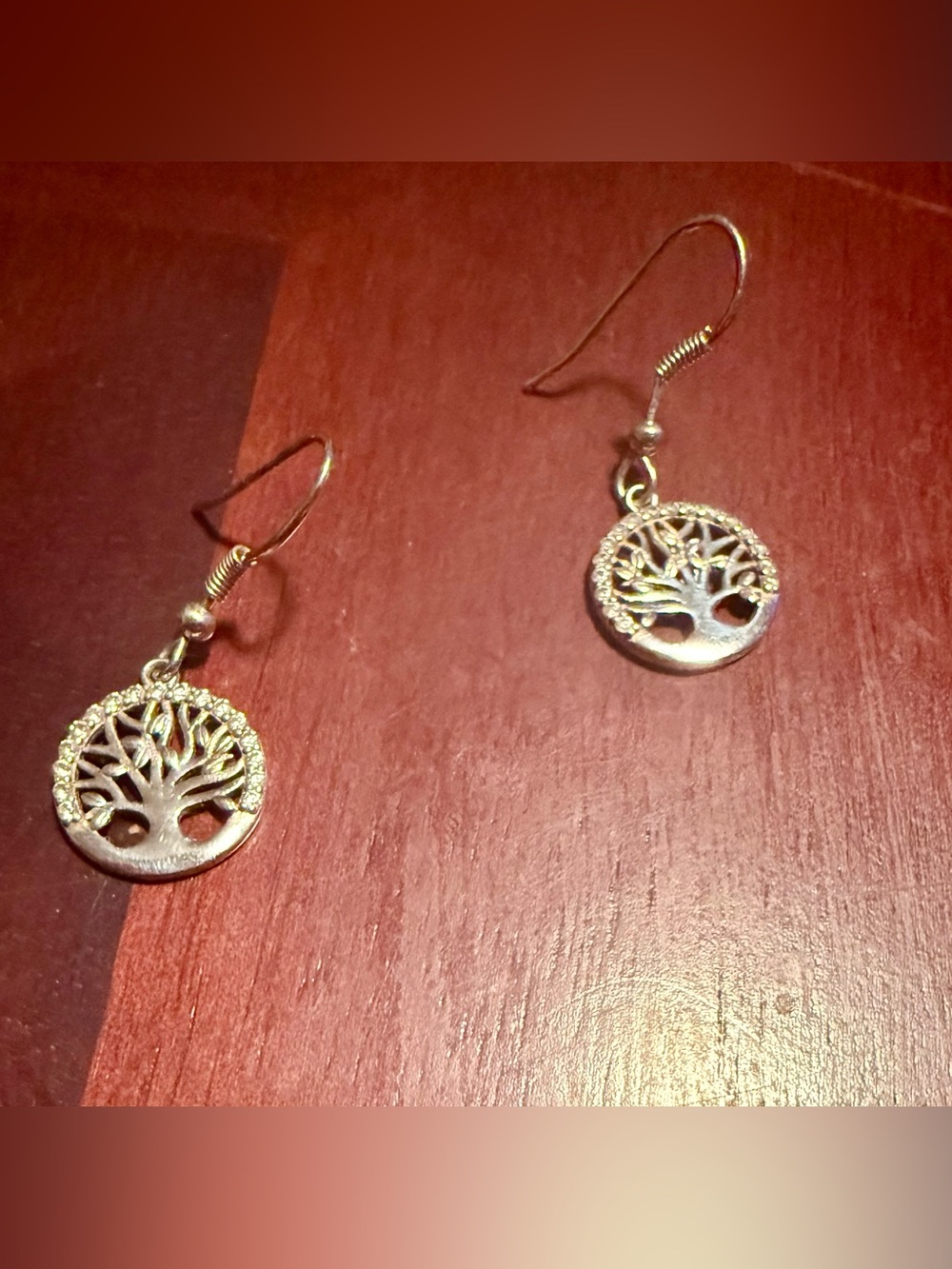 925 Sterling Silver Tree of Life Earrings